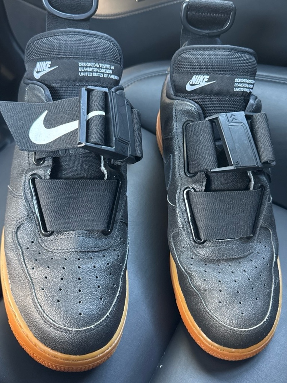 Nike Air Force 1 Utility Black Gum Trainers Men’s Size 10
